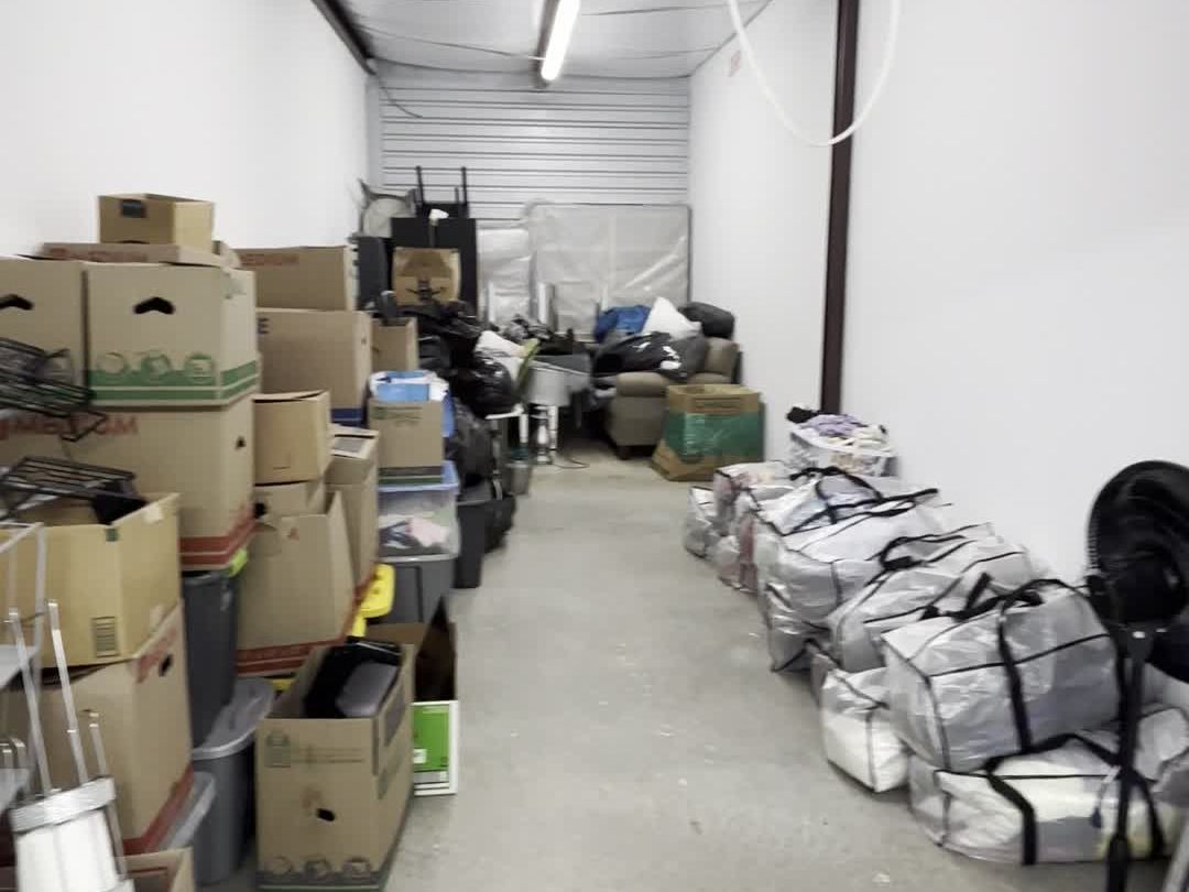 Storage unit loaded
